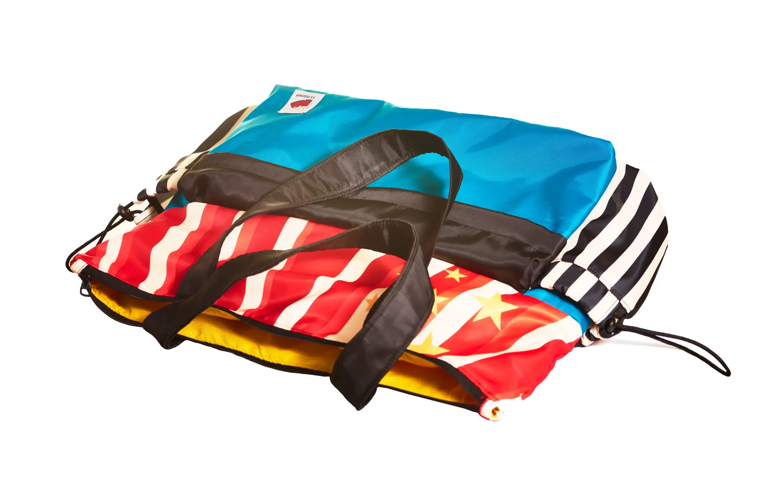 Bolso colorido con diseño de circo, ideal para llevar a cualquier lugar