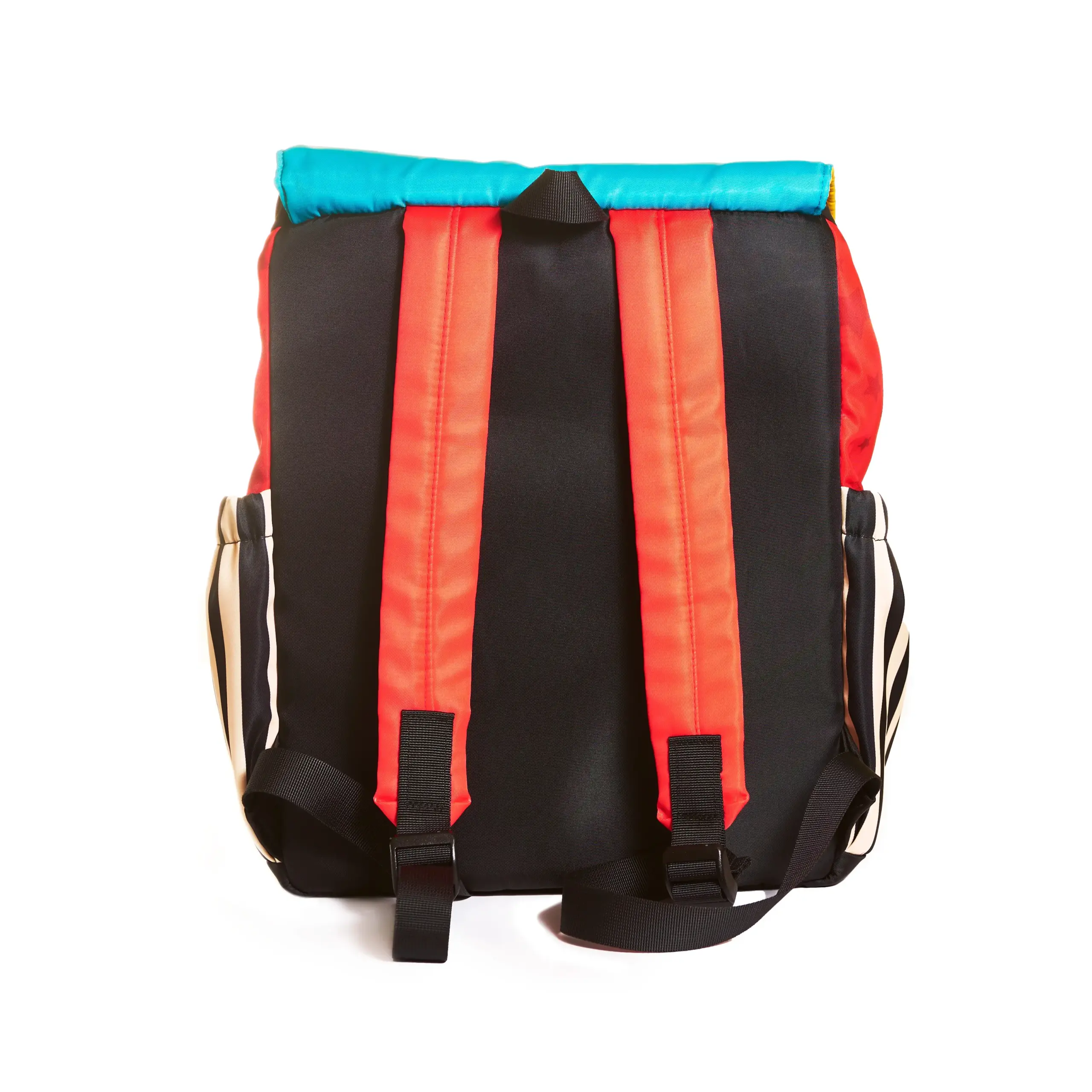 Mochila con diseño colorido y correas ajustables, ideal para niños y adultos