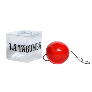 Nariz de payaso roja con caja de La Tarumba