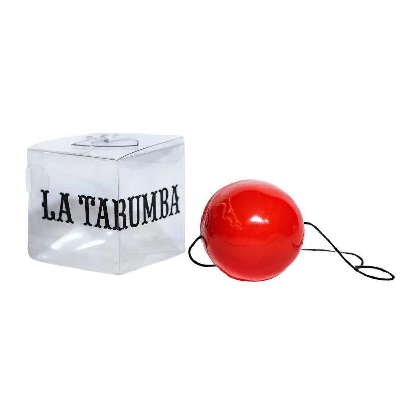 Nariz de payaso roja con caja de La Tarumba
