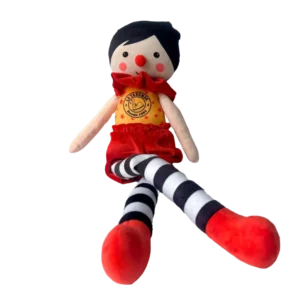 Muñeco de payaso de peluche con ropa colorida y cara sonriente muñeco payaso Tarumbito
